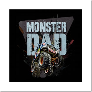 Monster Truck Dad Party Daddy Of The Birthday Boy Posters and Art